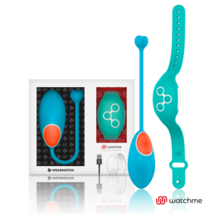 Wearwatch Watchme — Vibrating Egg, Blue with Teal Watch — Clitoral Stimulators