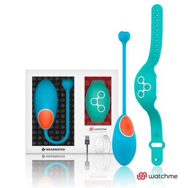 Wearwatch Watchme — Vibrating Egg, Blue with Teal Watch — Clitoral Stimulators