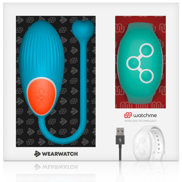 Wearwatch Watchme — Vibrating Egg, Blue with Teal Watch — Clitoral Stimulators — view 4