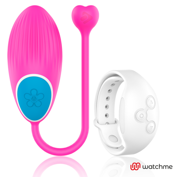 Wearwatch Watchme — Vibrating Egg, Fuchsia with White Watch — Clitoral Stimulators — view 2