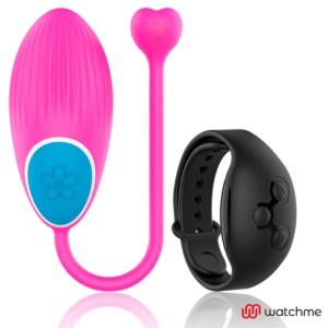 Wearwatch Watchme — Vibrating Egg, Fuchsia with Black Watch — Clitoral Stimulators — view 2