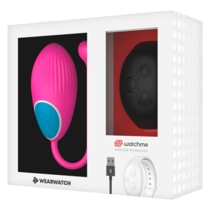 Wearwatch Watchme — Vibrating Egg, Fuchsia with Black Watch — Clitoral Stimulators — view 3