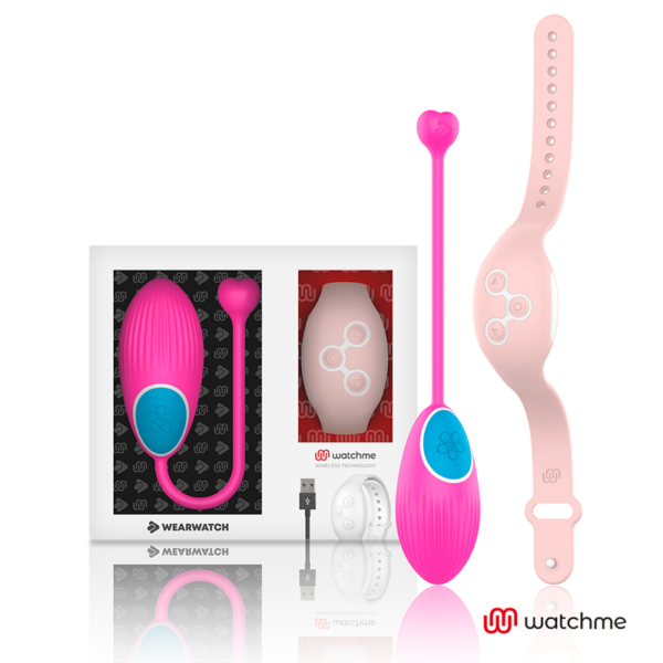 Wearwatch Watchme — Vibrating Egg, Fuchsia with Pink Watch — Clitoral Stimulators