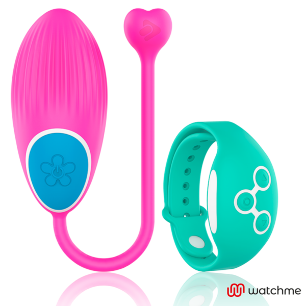 Wearwatch Watchme — Vibrating Egg, Fuchsia with Teal Watch — Clitoral Stimulators — view 7