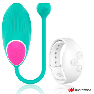 Wearwatch Watchme — Vibrating Egg, Teal with White Watch — Clitoral Stimulators — view 2