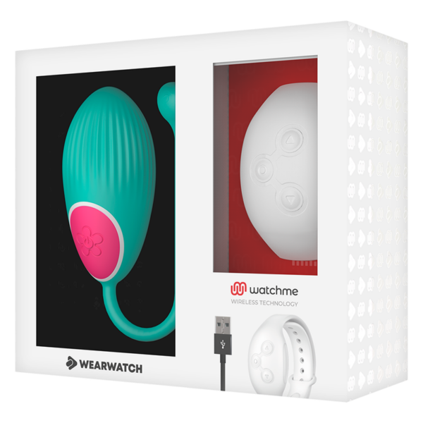 Wearwatch Watchme — Vibrating Egg, Teal with White Watch — Clitoral Stimulators — view 7
