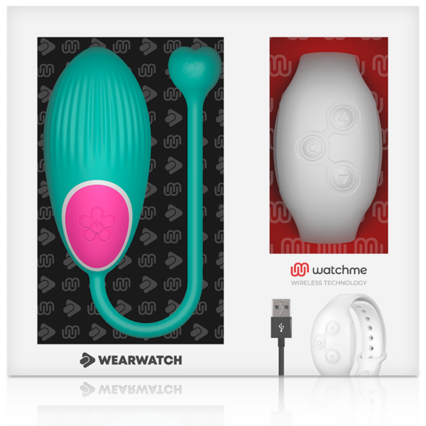 Wearwatch Watchme — Vibrating Egg, Teal with White Watch — Clitoral Stimulators — view 5