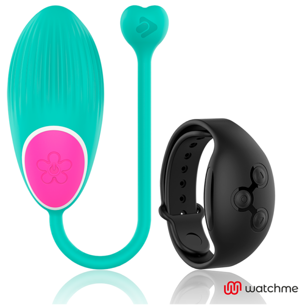 Wearwatch Watchme — Vibrating Egg, Teal with Black Watch — Clitoral Stimulators — view 4