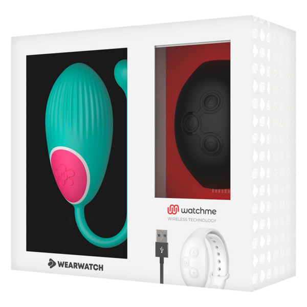 Wearwatch Watchme — Vibrating Egg, Teal with Black Watch — Clitoral Stimulators — view 7