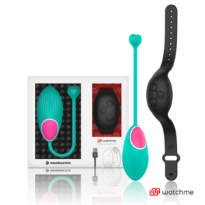 Wearwatch Watchme — Vibrating Egg, Teal with Black Watch — Clitoral Stimulators