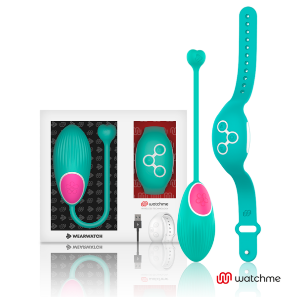 Wearwatch Watchme — Vibrating Egg, Teal with Matching Watch — Clitoral Stimulators