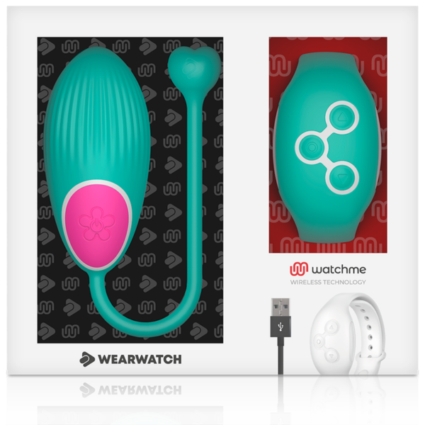 Wearwatch Watchme — Vibrating Egg, Teal with Matching Watch — Clitoral Stimulators — view 5