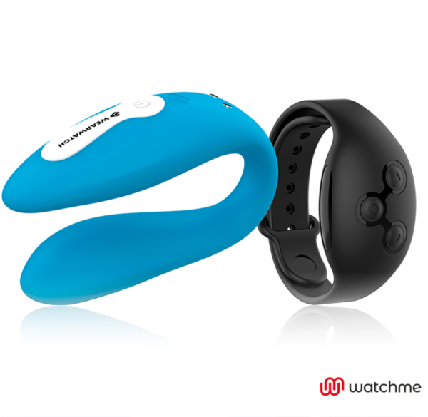Wearwatch Dual — Couples Vibrator, Blue with Black Watch — Clitoral Stimulators — view 7