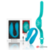 Wearwatch Dual — Couples Vibrator, Blue with Teal Watch — Clitoral Stimulators