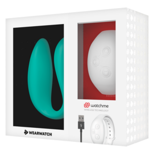 Wearwatch Dual — Couples Vibrator, Teal with White Watch — Clitoral Stimulators — view 4