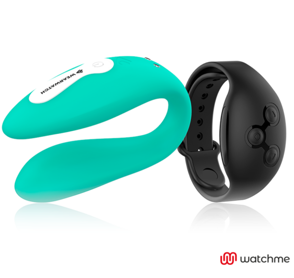 Wearwatch Dual — Couples Vibrator, Teal with Black Watch — Clitoral Stimulators — view 7