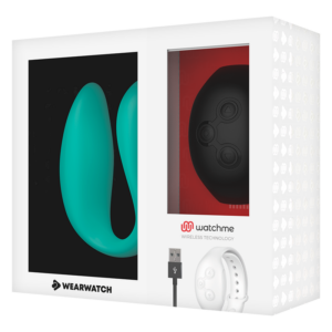 Wearwatch Dual — Couples Vibrator, Teal with Black Watch — Clitoral Stimulators — view 3