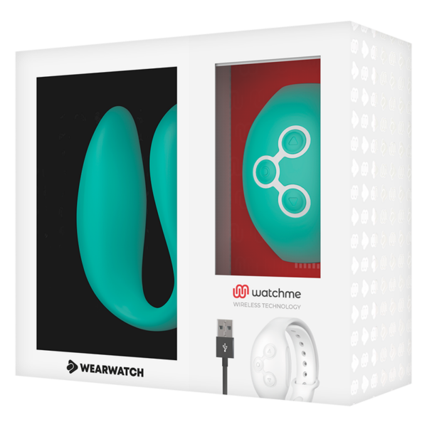 Wearwatch Dual — Couples Vibrator, Teal with Matching Watch — Clitoral Stimulators — view 5