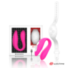 Wearwatch Dual — Couples Vibrator, Fuchsia with White Watch — Clitoral Stimulators