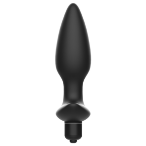 Addicted Toys — Vibrating Butt Plug, Black — Anal — view 3
