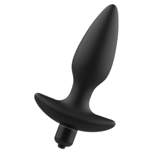 Addicted Toys — Vibrating Butt Plug, Black — Anal — view 2