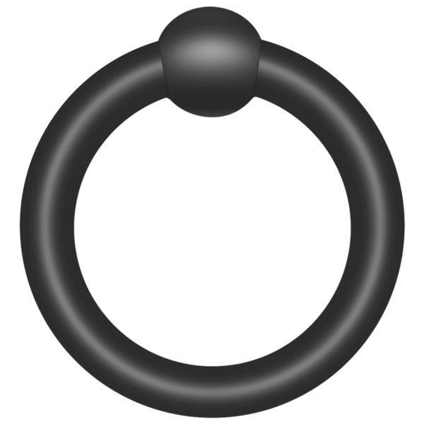 Addicted Toys 7-Piece — Cock Ring Set, Black — Classic Cock Rings — view 4