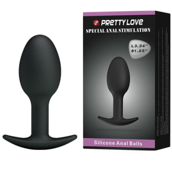 Pretty Love — Butt Plug, Silicone, 6.5 cm, Black — Anal — view 2