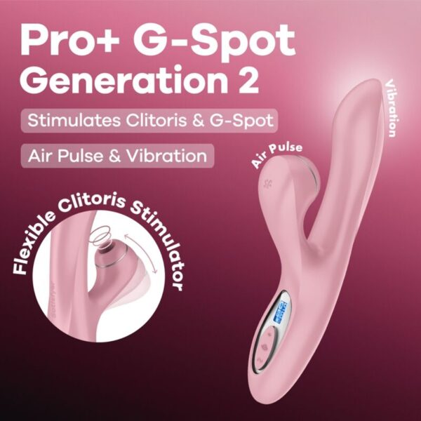 Satisfyer Pro+ G-Spot Gen 2 — Air Pulse Stimulator, Pink — Air Pulse Vibrators — view 7