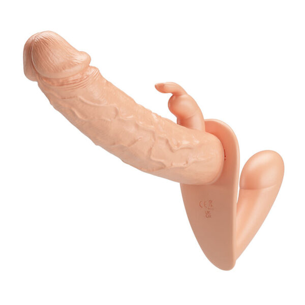 Baile Charlotte — Double Strap-On, Waterproof, Flesh — Couples — view 6