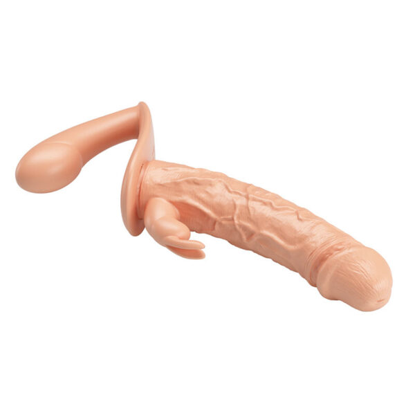 Baile Charlotte — Double Strap-On, Waterproof, Flesh — Couples — view 8