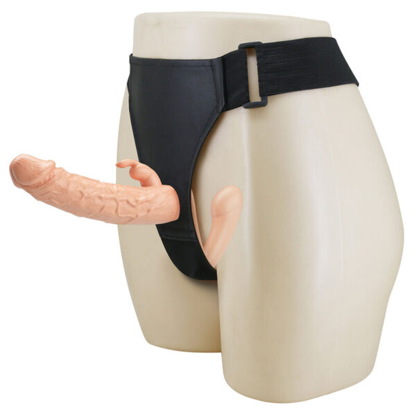 Baile Charlotte — Double Strap-On, Waterproof, Flesh — Couples
