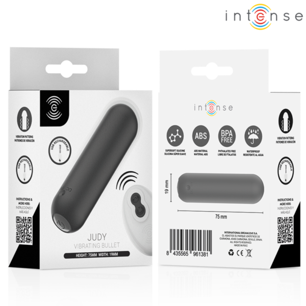 Intense Judy — Bullet Vibrator, Remote Control, Black — Bullet Vibrators — view 6