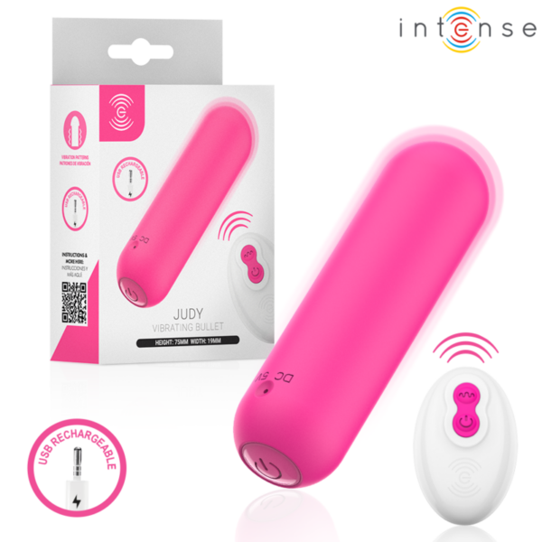 Intense Judy — Bullet Vibrator, Remote Control, Pink — Bullet Vibrators