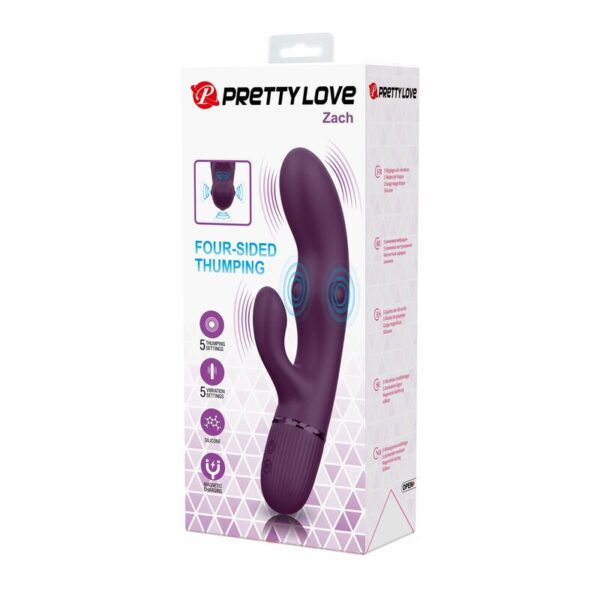 Pretty Love Zach — Thrusting Vibrator, Rechargeable — Rabbit Vibrators — view 11