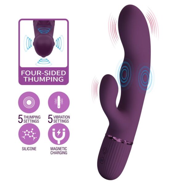 Pretty Love Zach — Thrusting Vibrator, Rechargeable — Rabbit Vibrators — view 8