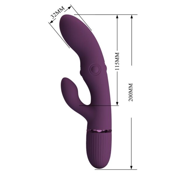 Pretty Love Zach — Thrusting Vibrator, Rechargeable — Rabbit Vibrators — view 9