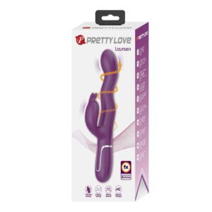Pretty Love Loursen — Thrusting Vibrator, Rechargeable, Purple — Rabbit Vibrators — view 4