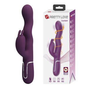 Pretty Love Loursen — Thrusting Vibrator, Rechargeable, Purple — Rabbit Vibrators