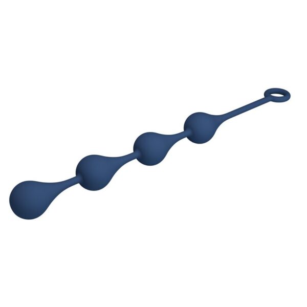 Mr Play — Anal Beads, Silicone, Size L, Blue — view 8