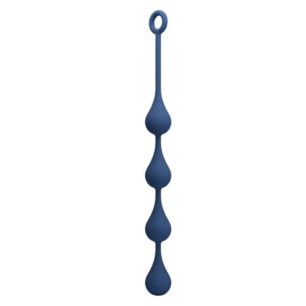 Mr Play — Anal Beads, Silicone, Size L, Blue — view 4