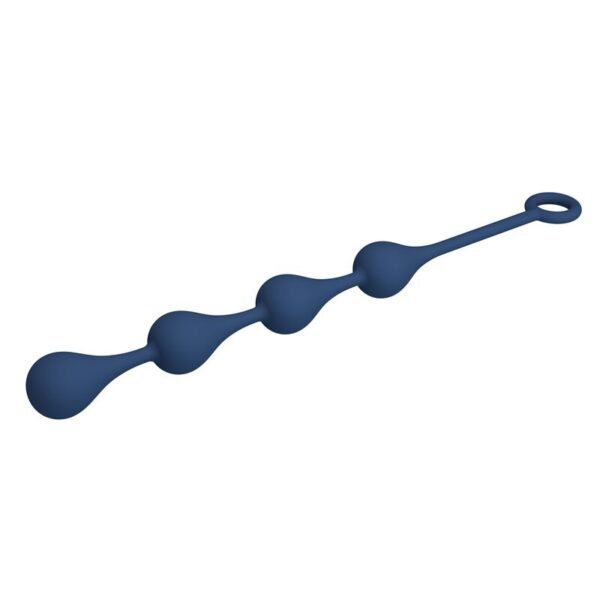 Mr Play — Anal Beads, Silicone, Size M, Blue — view 7