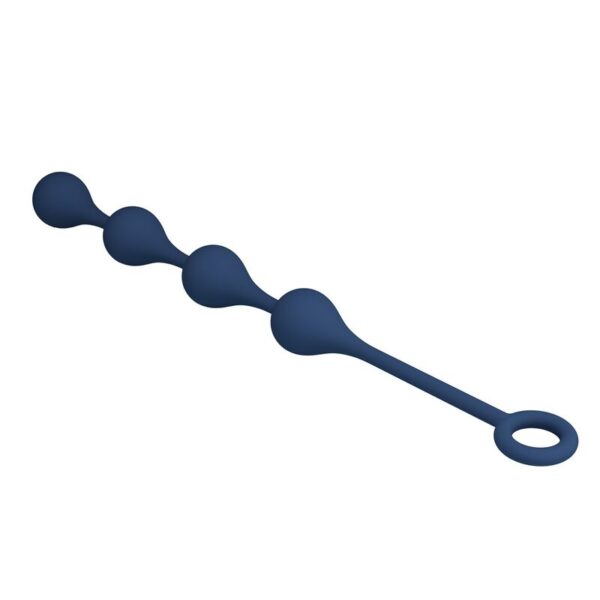Mr Play — Anal Beads, Silicone, Size M, Blue — view 8