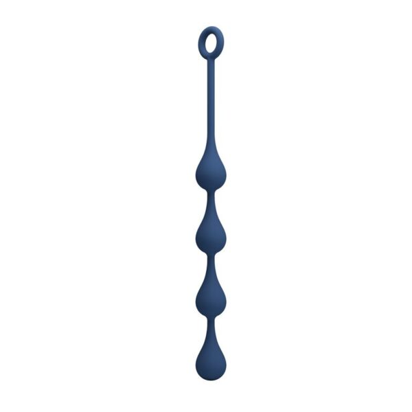 Mr Play — Anal Beads, Silicone, Size M, Blue — view 6