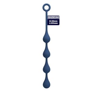 Mr Play — Anal Beads, Silicone, Size M, Blue — view 2
