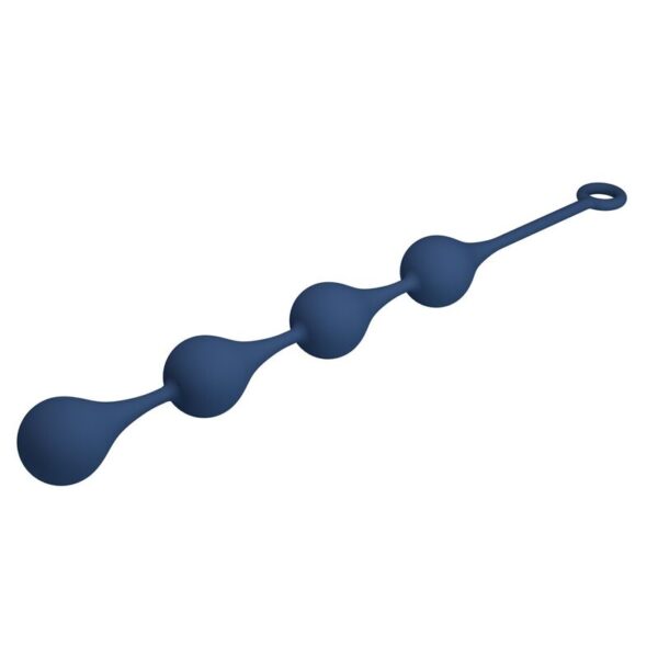 Mr Play — Anal Beads, Silicone, Size XL, Blue — view 6