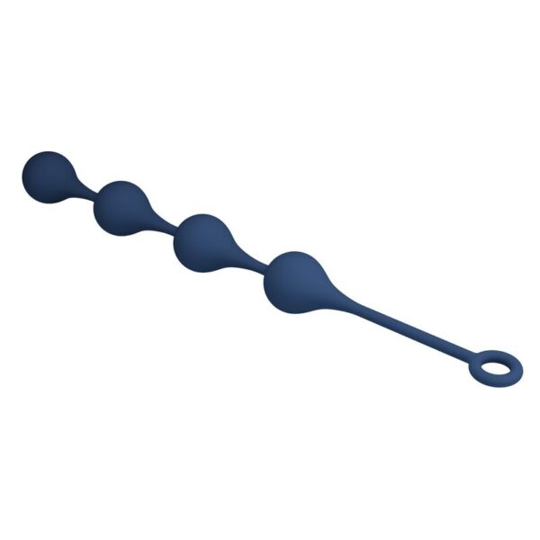 Mr Play — Anal Beads, Silicone, Size XL, Blue — view 7