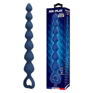 Mr Play — Anal Beads, Silicone, 26.7 cm, Blue