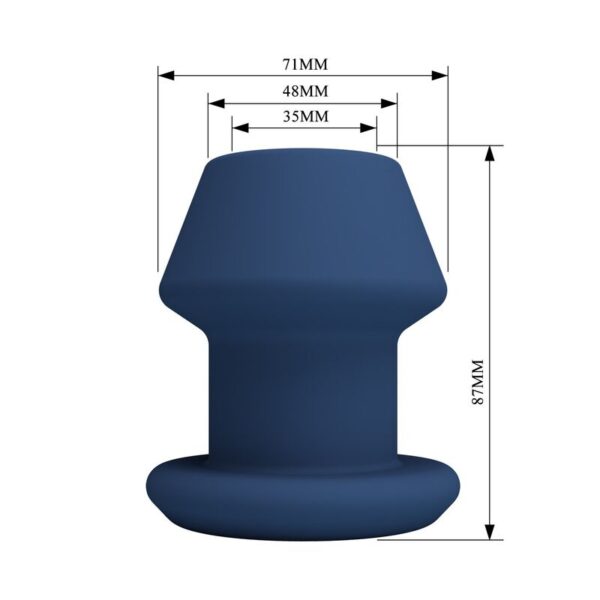 Mr Play Jack — Butt Plug, Silicone, Size M, Blue — Anal — view 5