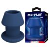 Mr Play Jack — Butt Plug, Silicone, Size M, Blue — Anal