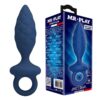 Mr Play Textured — Butt Plug, Size L, Blue — Anal
